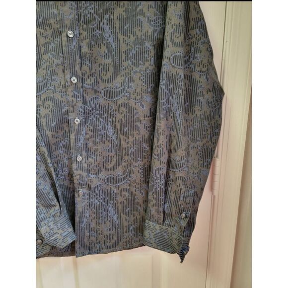 Tasso Elba Paisley-Print Shirt M - Picture 8 of 8